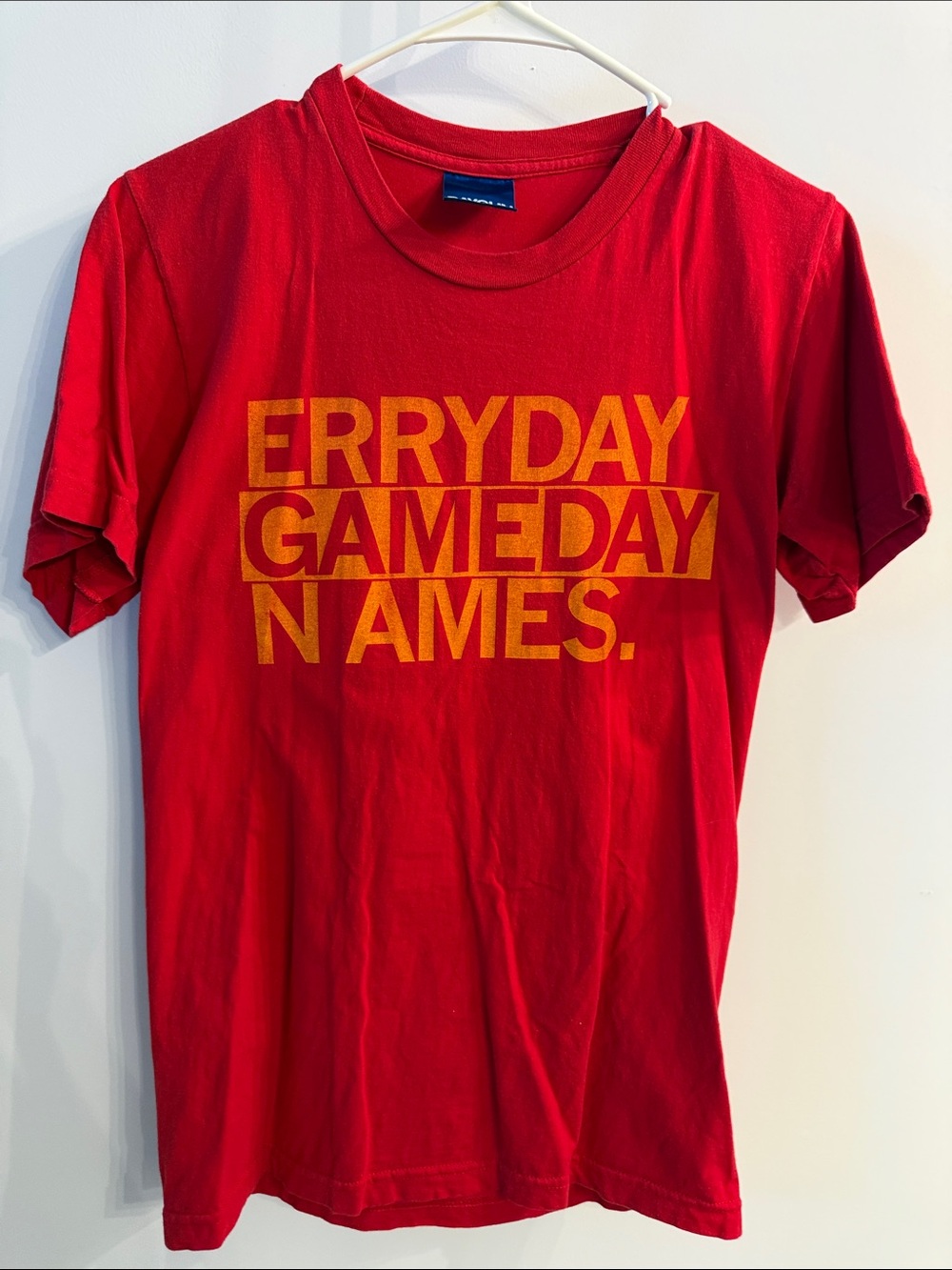 Everyday Gameday in Ames Red and yellow Graphic Tee #ISU